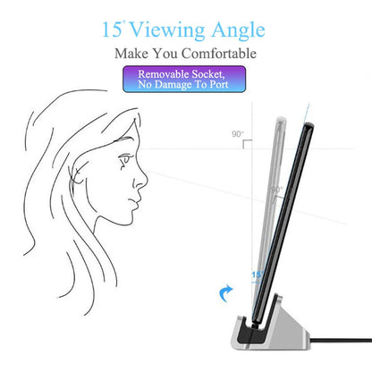 UK/US iPhone Charging Docking Station for AirPods+Ipads